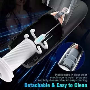 Automatic Male Masturbator, 5 Telescoping & Vibrating Electric Sex Masturbation Cup Penis Stroker for Men Hands Free Realistic P Automatic Male Masturbator, 5 Telescoping & Vibrating Electric Sex Masturbation Cup Penis Stroker for Men Hands Free Realistic P