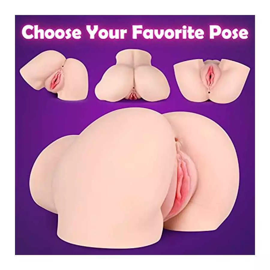 6.2LB Vibrating Sex Dolls Male Masturbators with 10 Vibration Modes, Automatic Male Masturbator Realistic Butt Pocket Pussy Ass,