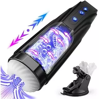 Spinning Automatic Male Masturbator - LATUNE Rex, Male Masturbator Cup with Hands-Free Thrusting & Rotating Motions for Penis, 3