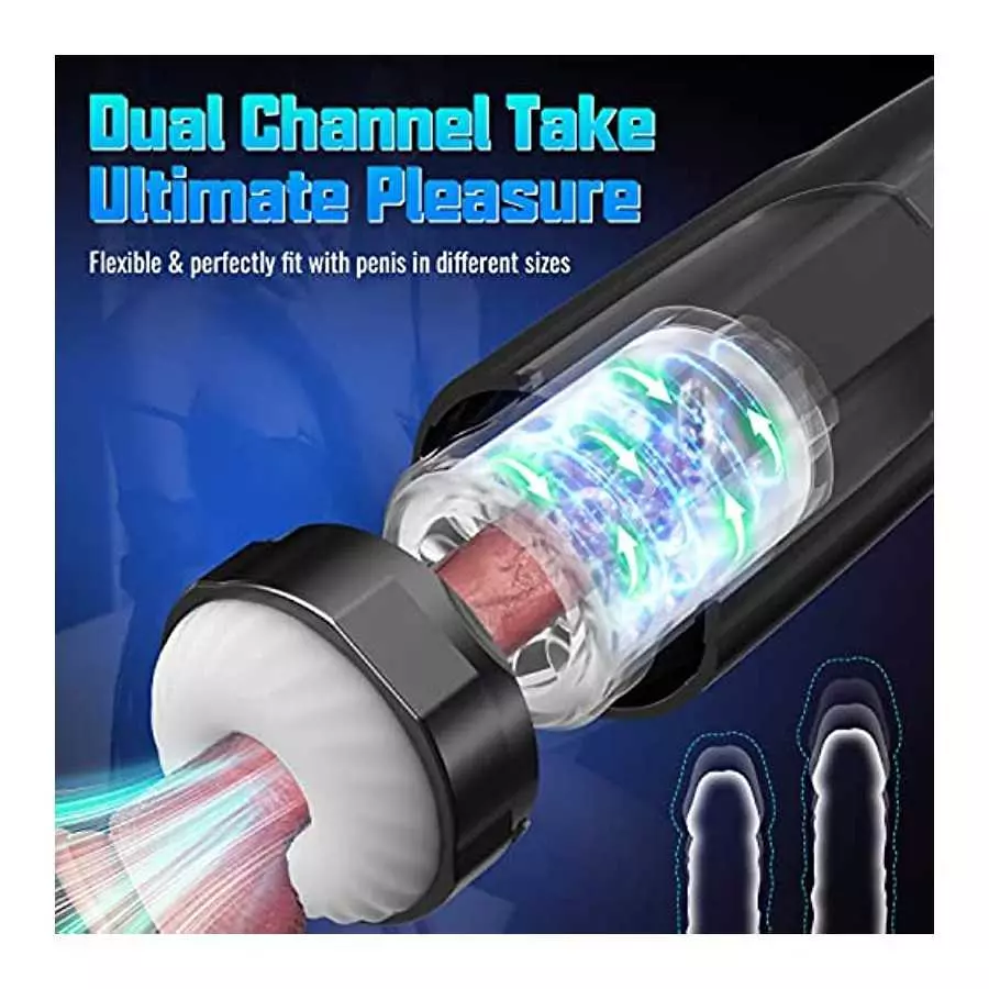 Spinning Automatic Male Masturbator - LATUNE Rex, Male Masturbator Cup with Hands-Free Thrusting & Rotating Motions for Penis, 3