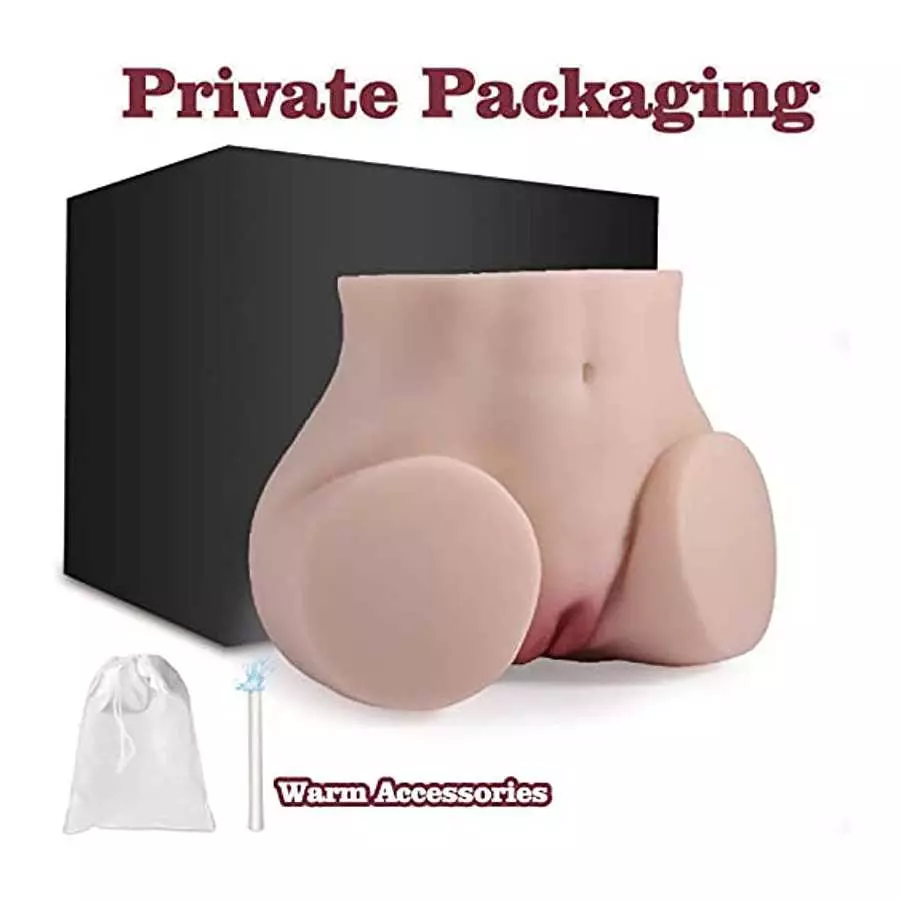 Sex Doll Male Masturbator Realistic Pocket Pussy Ass with Vagina Anal Sex Stroker, Female Big Butt Body Torso Hip Adult Product