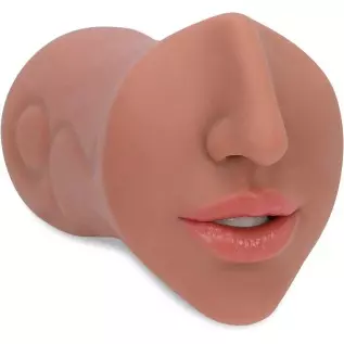 Male Masturbators Adult Sex Toys with Realistic Textured Blowjob Stroker Sleeve for Men Real Mouth Deep Throat Oral Sex for Man