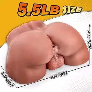5.5LB Anal Male Masturbator with Testicles, Realistic Butt Masturbator with Plump Hips and Tight Anus for Men Masturbation, Goyh 5.5LB Anal Male Masturbator with Testicles, Realistic Butt Masturbator with Plump Hips and Tight Anus for Men Masturbation, Goyh