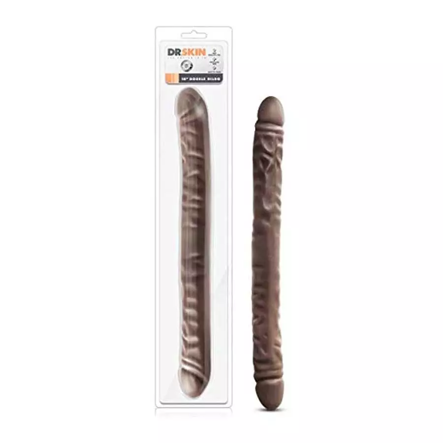 Blush Dr. Skin 18 Inch Double Dildo Extra Long Dildo, Sex Toy for Women, Sex Toy for Adults, Chocolate Blush Dr. Skin 18 Inch Double Dildo Extra Long Dildo, Sex Toy for Women, Sex Toy for Adults, Chocolate