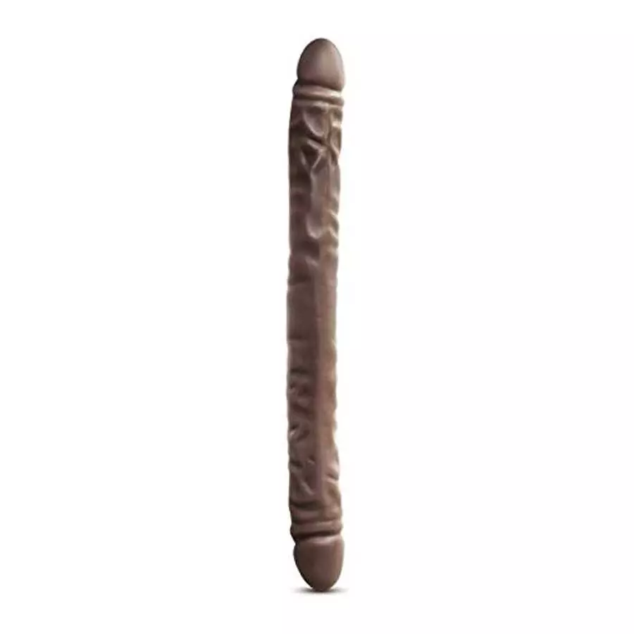 Blush Dr. Skin 18 Inch Double Dildo Extra Long Dildo, Sex Toy for Women, Sex Toy for Adults, Chocolate