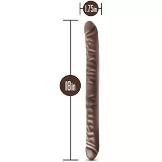 Blush Dr. Skin 18 Inch Double Dildo Extra Long Dildo, Sex Toy for Women, Sex Toy for Adults, Chocolate Blush Dr. Skin 18 Inch Double Dildo Extra Long Dildo, Sex Toy for Women, Sex Toy for Adults, Chocolate