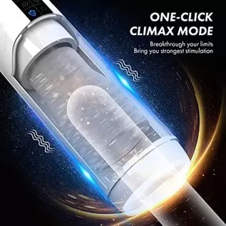 Automatic Male Masturbator,Male Masturbators Cup with 10 Thrusting & Rotating,Fentinos Upgraded Hands Free Pocket Pussy Male Str