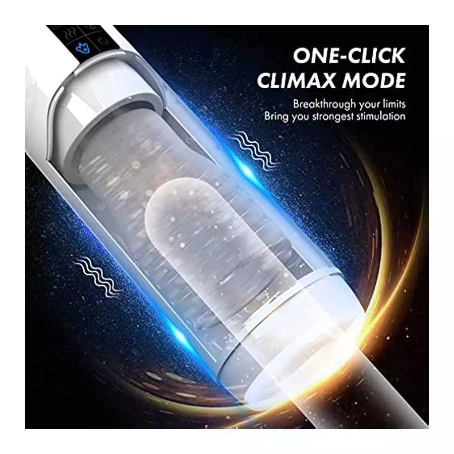 Automatic Male Masturbator,Male Masturbators Cup with 10 Thrusting & Rotating,Fentinos Upgraded Hands Free Pocket Pussy Male Str