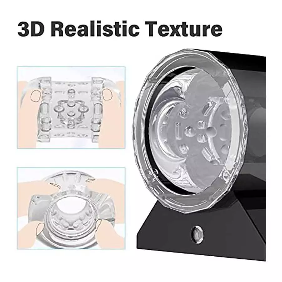 Automatic Male Masturbator Penis Training Vibrator, Rechargeable Male Masturbators with 7 Thrusting & Vibration Modes, Handsfree