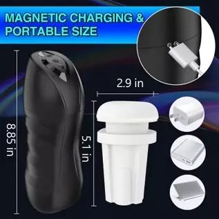 Automatic Male Masturbator Cup Sex Toys Sucking Male Masturbators Toys for Men with 5 Sucking & 10 Vibrating, Male Penis Vibrato