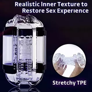 Double Orifice Male Adult Sex Toys for Men Penis Stroker, Open Ended Men's Sex Toy Masturbator Pocket Pussy Sleeve for Men, Mast Double Orifice Male Adult Sex Toys for Men Penis Stroker, Open Ended Men's Sex Toy Masturbator Pocket Pussy Sleeve for Men, Mast