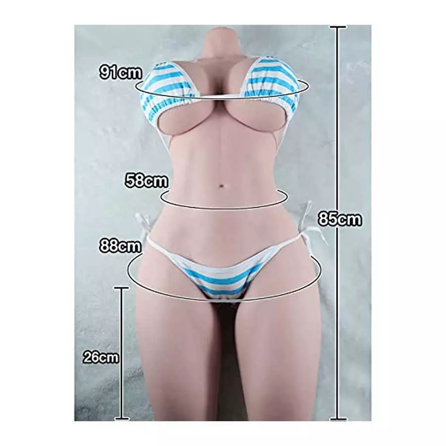 55LB Sex Love Doll for Male Masturbation Realistic Sex Torso Toy (Soft Breast Version)