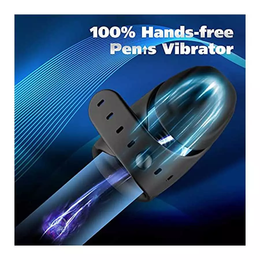 Adjustable Male Vibrator Masturbator, Mens Adult Sex Toys for Men, 3 in 1 Hands Free Men's Sex Toy Penis Vibrator Stimulator Tra