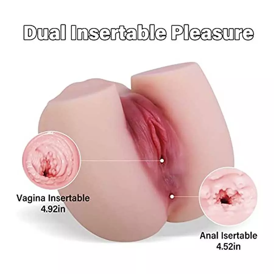 4.6 LB Sex Doll Pocket Pussy Male Masturbators, YonTuy Sex Dolls for Men, Realistic Skin Vagina Anal Sex Toy, Male Soft Butt Sex