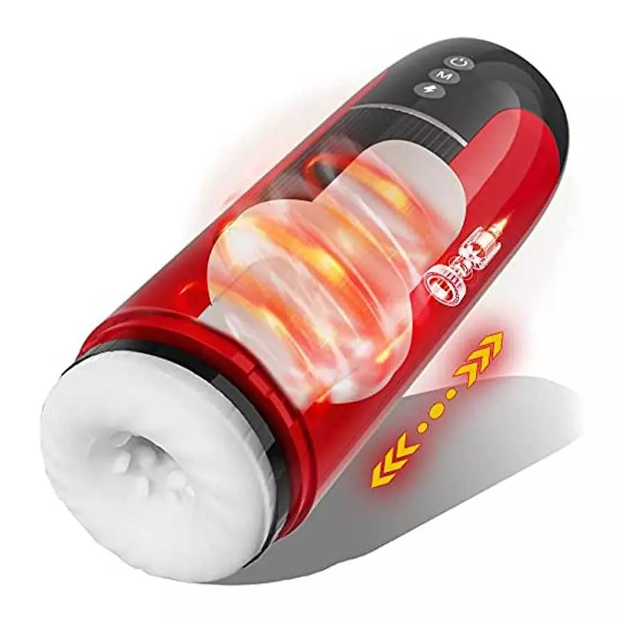 Thrusting Male Masturbator Cup, Waterproof Automatic Male Sex Toy with 7 Telescopic & Vibrations Adult Toy for Men with Realisti Thrusting Male Masturbator Cup, Waterproof Automatic Male Sex Toy with 7 Telescopic & Vibrations Adult Toy for Men with Realisti