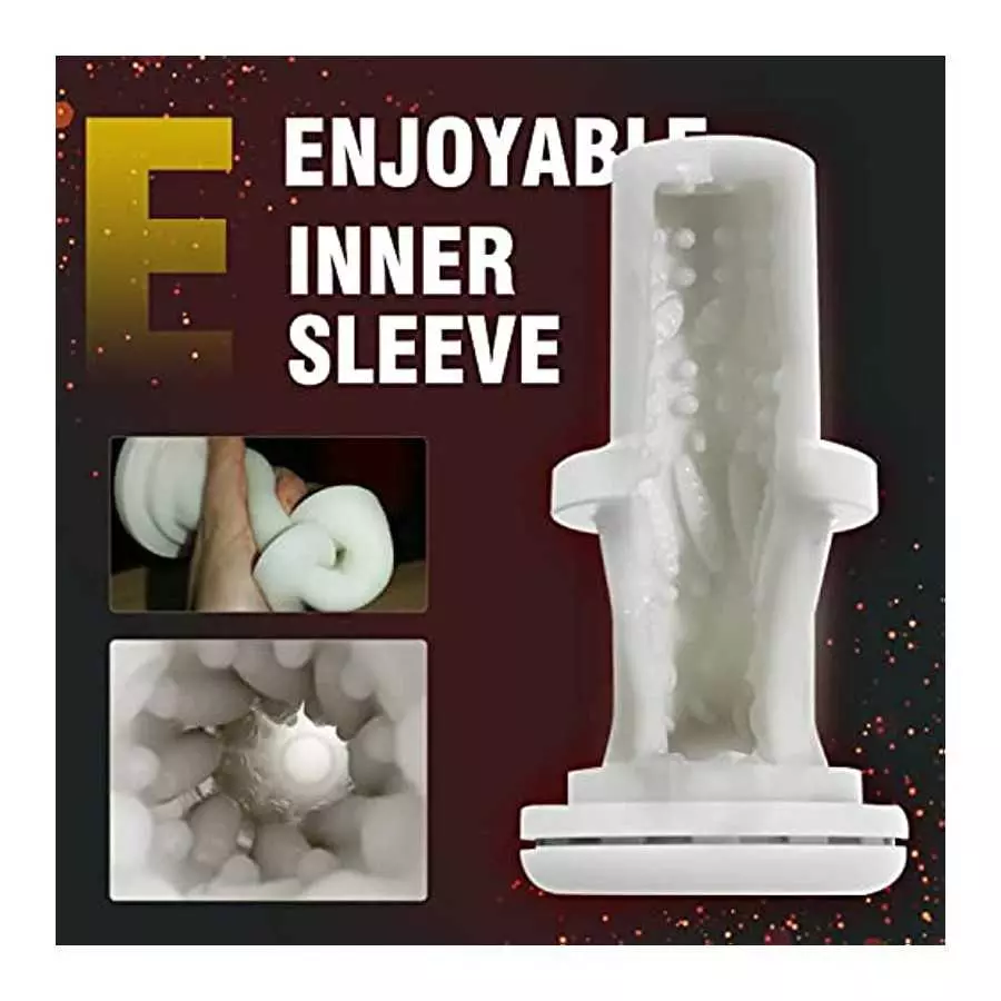 Thrusting Male Masturbator Cup, Waterproof Automatic Male Sex Toy with 7 Telescopic & Vibrations Adult Toy for Men with Realisti