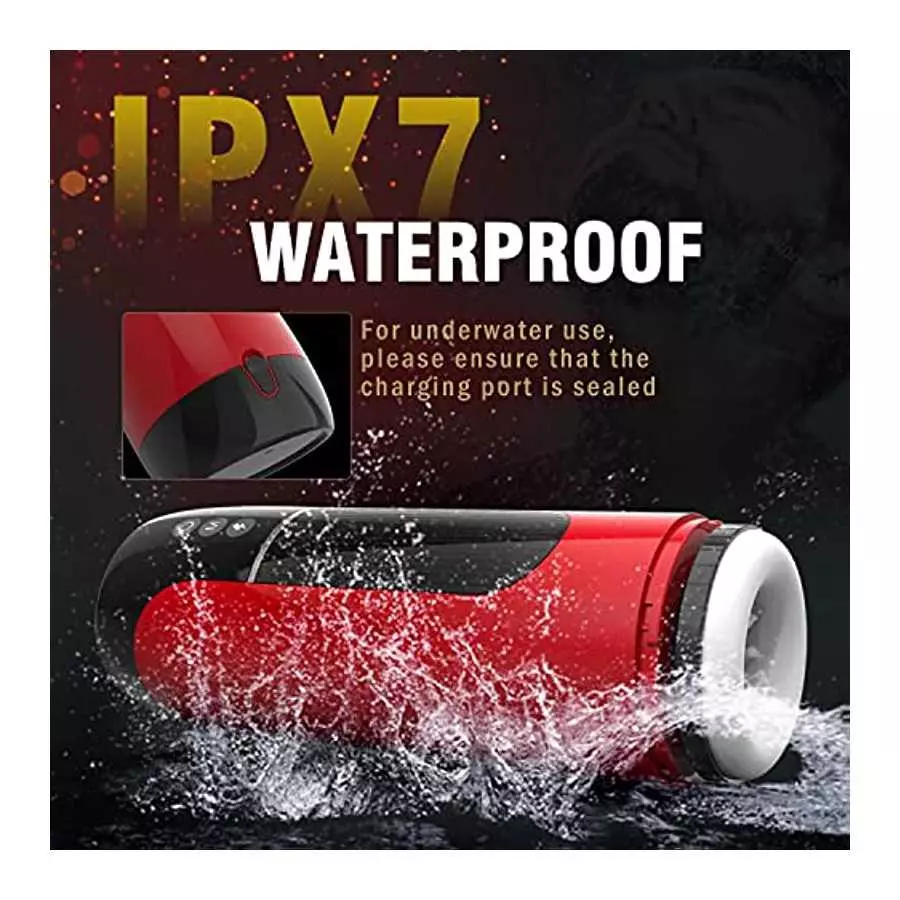 Thrusting Male Masturbator Cup, Waterproof Automatic Male Sex Toy with 7 Telescopic & Vibrations Adult Toy for Men with Realisti