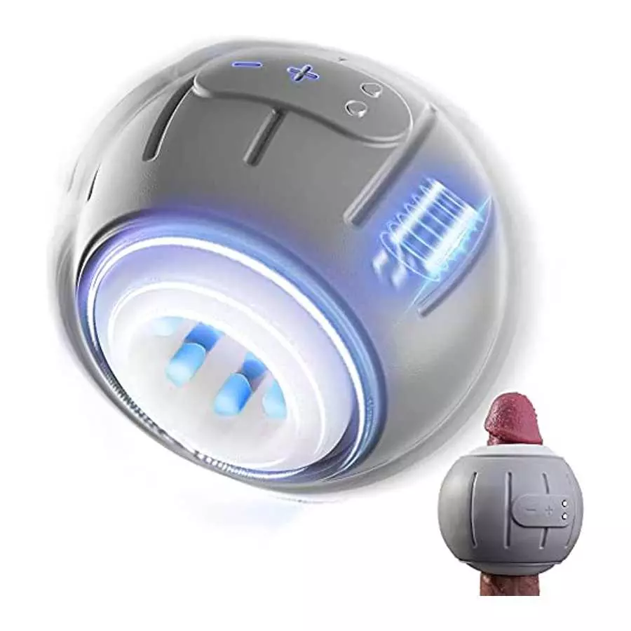 Automatic Male Masturbator Cup Penis Vibrator, Glans Trainer Stimulator with 6 Vibrating Modes, Mens Vibrator Endurance Prolongi Automatic Male Masturbator Cup Penis Vibrator, Glans Trainer Stimulator with 6 Vibrating Modes, Mens Vibrator Endurance Prolongi