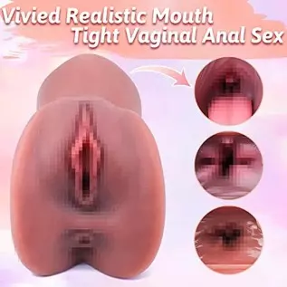 3 in 1 Male Masturbator, Realistic Pocket Pussy with Lifelike Face Designed and 3D Structure for Men Masturbation, Masturbators 3 in 1 Male Masturbator, Realistic Pocket Pussy with Lifelike Face Designed and 3D Structure for Men Masturbation, Masturbators