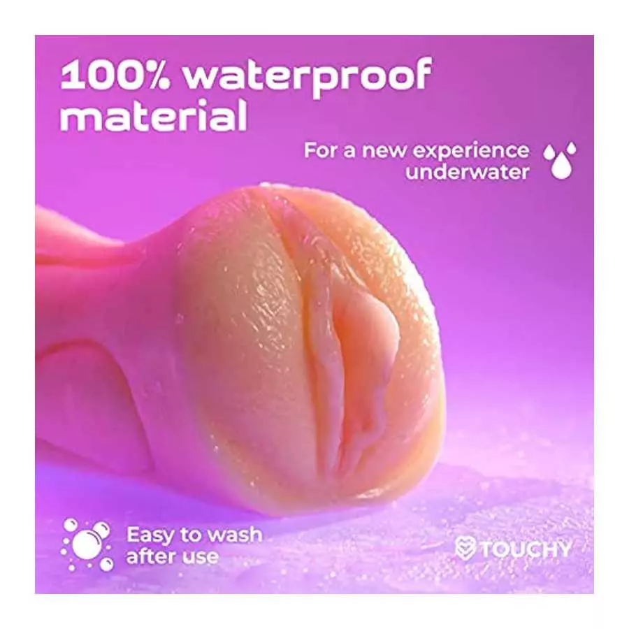 Male Masturbator 2 in 1 Soft Touch Adult Textured Pocket Pussy with Mouth Lifelike Sex Doll with 3D Vagina Inner Toy Realistic M