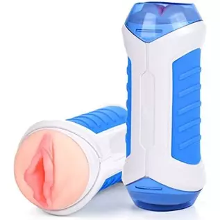 2 in 1 Male Masturbator Adult Sex Toys with Realistic Textured, Men's Pocket Pussy Male Masturbation Male Sex Toy- Adult Toy for