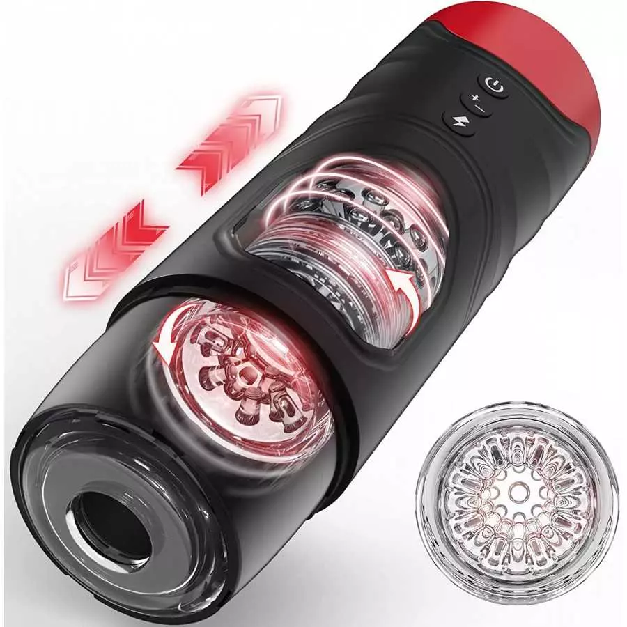 Automatic Male Masturbator, Sex Toys for Men Adult Male Masturbators Cup with 7 Thrusting & Rotating Modes for Penis Stimulation