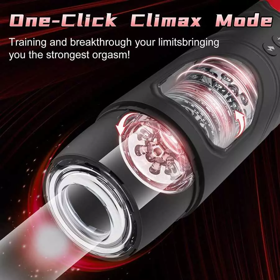 Automatic Male Masturbator, Sex Toys for Men Adult Male Masturbators Cup with 7 Thrusting & Rotating Modes for Penis Stimulation