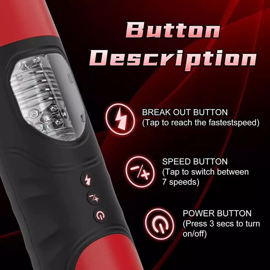 Automatic Male Masturbator, Sex Toys for Men Adult Male Masturbators Cup with 7 Thrusting & Rotating Modes for Penis Stimulation