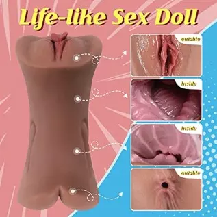 Pocket Pussy Sex Toys for Men - 7.5" Depth Realistic Sex Dolls for Men with Ultra Soft Fleshy Vagina Anus Stroker, Male Masturba Pocket Pussy Sex Toys for Men - 7.5" Depth Realistic Sex Dolls for Men with Ultra Soft Fleshy Vagina Anus Stroker, Male Masturba