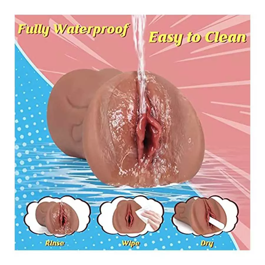Pocket Pussy Sex Toys for Men - 7.5" Depth Realistic Sex Dolls for Men with Ultra Soft Fleshy Vagina Anus Stroker, Male Masturba