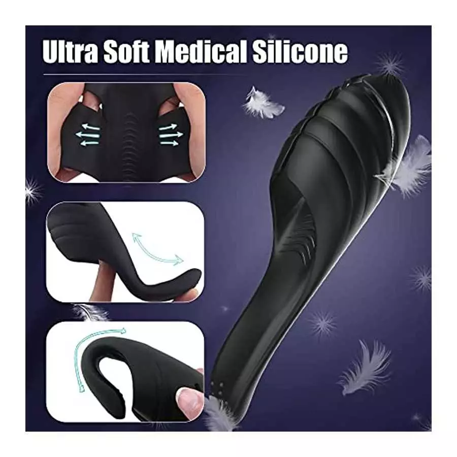 Adjustable Male Masturbator Penis Training Vibrator,Mycreatmo Mens Adult Sex Toys for Men Masturbators with 9 Vibrations,Vibrati