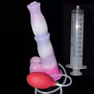 Squirting Ejaculating Dildo, Realistic Animal Horse's Dildos Sex Toys - Pink