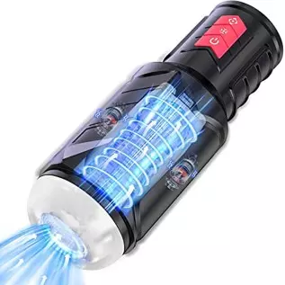 WeDol Automatic Male Masturbator Cup with 7 Oral-Suction &7 Vibration Modes, Electric Pocket Pussy Penis Masturbation Blowjob wi