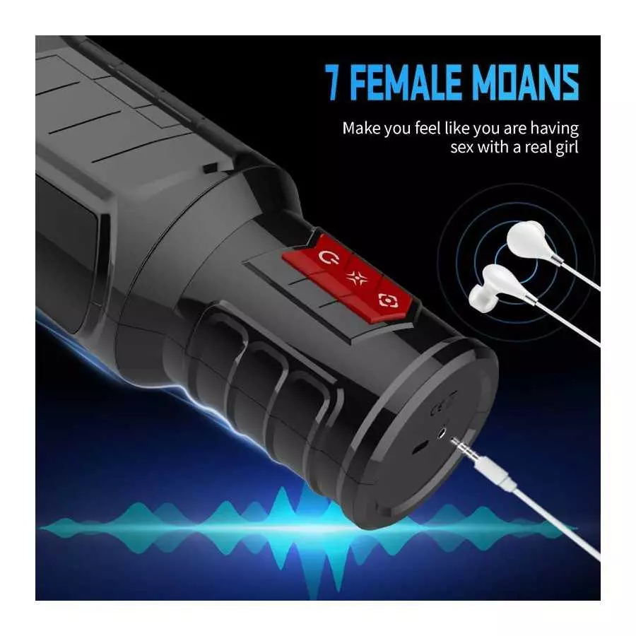 WeDol Automatic Male Masturbator Cup with 7 Oral-Suction &7 Vibration Modes, Electric Pocket Pussy Penis Masturbation Blowjob wi