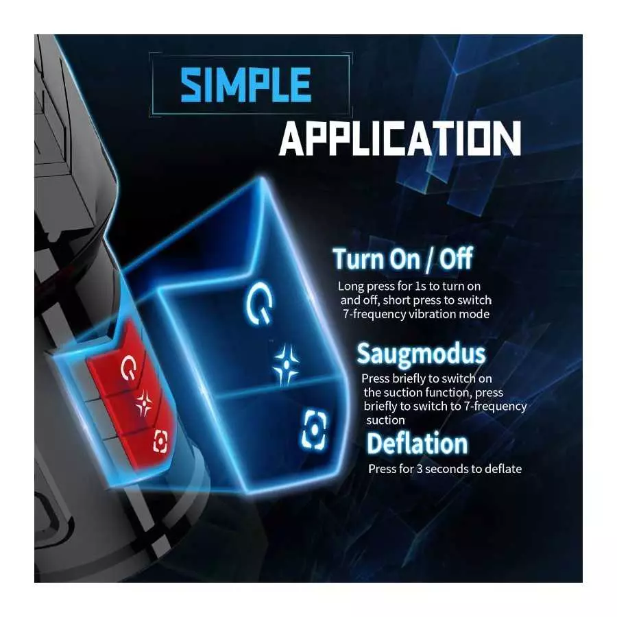 WeDol Automatic Male Masturbator Cup with 7 Oral-Suction &7 Vibration Modes, Electric Pocket Pussy Penis Masturbation Blowjob wi