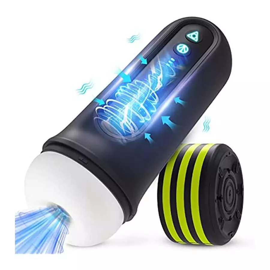 ZEMALIA Automatic Sucking Masturbator Stroker - Electric Blowjob Machine Pocket Toy with 5 Suction & 5 Vibration Modes, Male Sex ZEMALIA Automatic Sucking Masturbator Stroker - Electric Blowjob Machine Pocket Toy with 5 Suction & 5 Vibration Modes, Male Sex