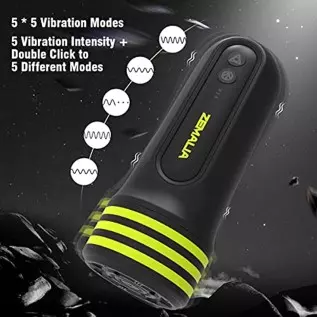 ZEMALIA Automatic Sucking Masturbator Stroker - Electric Blowjob Machine Pocket Toy with 5 Suction & 5 Vibration Modes, Male Sex ZEMALIA Automatic Sucking Masturbator Stroker - Electric Blowjob Machine Pocket Toy with 5 Suction & 5 Vibration Modes, Male Sex