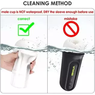 ZEMALIA Automatic Sucking Masturbator Stroker - Electric Blowjob Machine Pocket Toy with 5 Suction & 5 Vibration Modes, Male Sex ZEMALIA Automatic Sucking Masturbator Stroker - Electric Blowjob Machine Pocket Toy with 5 Suction & 5 Vibration Modes, Male Sex