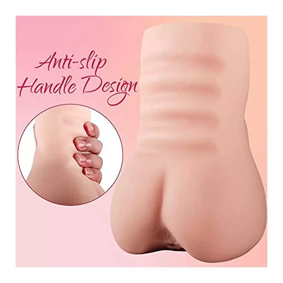 Lifelike Pocket Pussy Sex Doll Male Masturbators with Thick Labia, Realistic Vagina and Tight Anus 1.68 lbs Sex Stroker for Men
