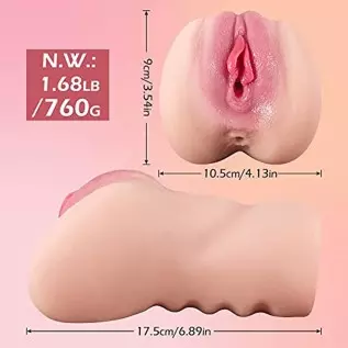 Lifelike Pocket Pussy Sex Doll Male Masturbators with Thick Labia, Realistic Vagina and Tight Anus 1.68 lbs Sex Stroker for Men Lifelike Pocket Pussy Sex Doll Male Masturbators with Thick Labia, Realistic Vagina and Tight Anus 1.68 lbs Sex Stroker for Men
