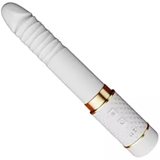 Realistic Vibrator, 10 Frequency Vibration Retractable Sucking Thrusting Dildo Magnetic Rechargeable Silicone Bullet Vibrator G-