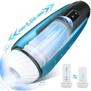 Automatic Male Masturbator Sex Toys - 2023 Upgraded Male Masturbators Cup for Men with 7 Thrusting & 7 Vibrating, Hands Free Adu