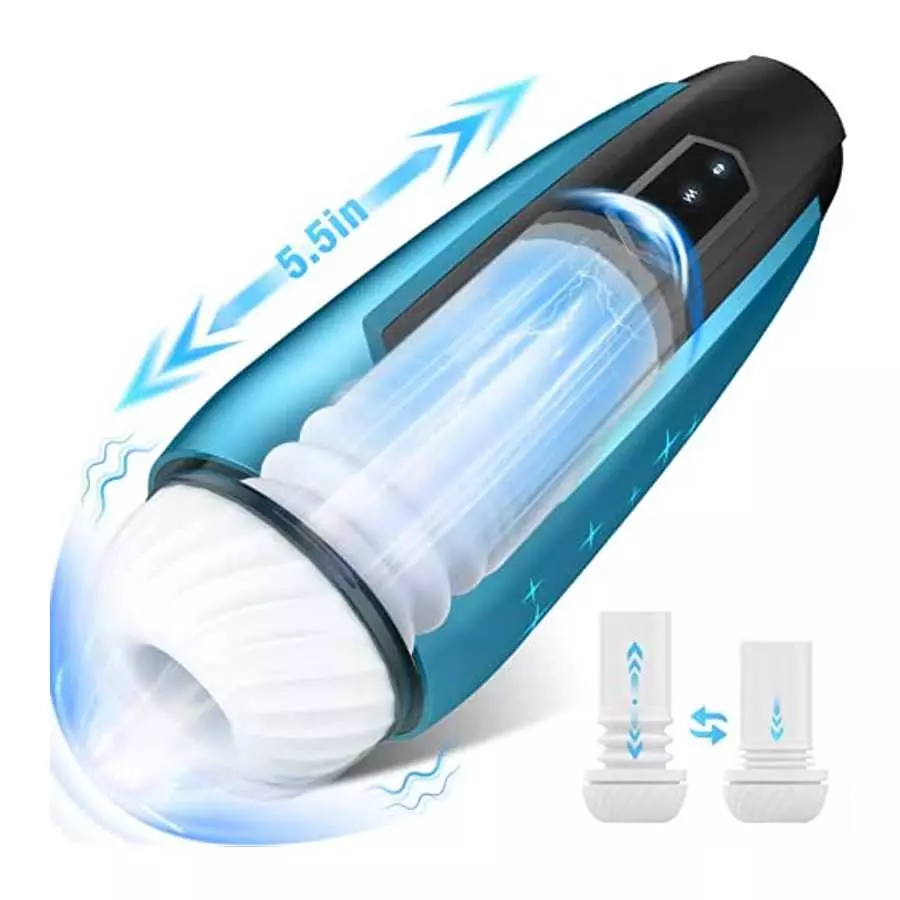 Automatic Male Masturbator Sex Toys - 2023 Upgraded Male Masturbators Cup for Men with 7 Thrusting & 7 Vibrating, Hands Free Adu