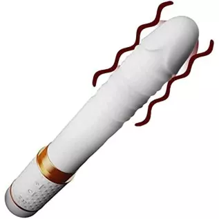 Realistic Vibrator, 10 Frequency Vibration Retractable Sucking Thrusting Dildo Magnetic Rechargeable Silicone Bullet Vibrator G-