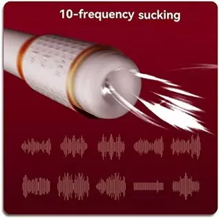 Realistic Vibrator, 10 Frequency Vibration Retractable Sucking Thrusting Dildo Magnetic Rechargeable Silicone Bullet Vibrator G-