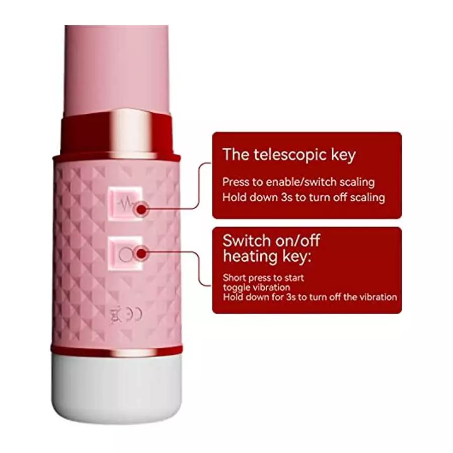 Realistic Vibrator, 10 Frequency Vibration Retractable Sucking Thrusting Dildo Magnetic Rechargeable Silicone Bullet Vibrator G-