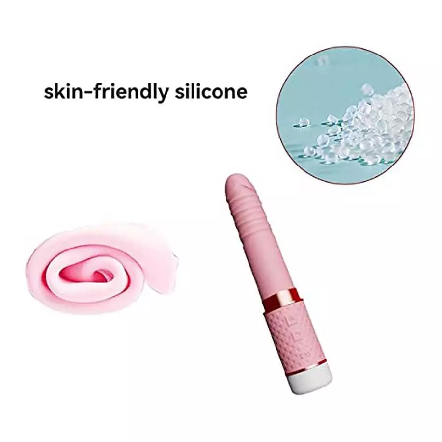 Realistic Vibrator, 10 Frequency Vibration Retractable Sucking Thrusting Dildo Magnetic Rechargeable Silicone Bullet Vibrator G-