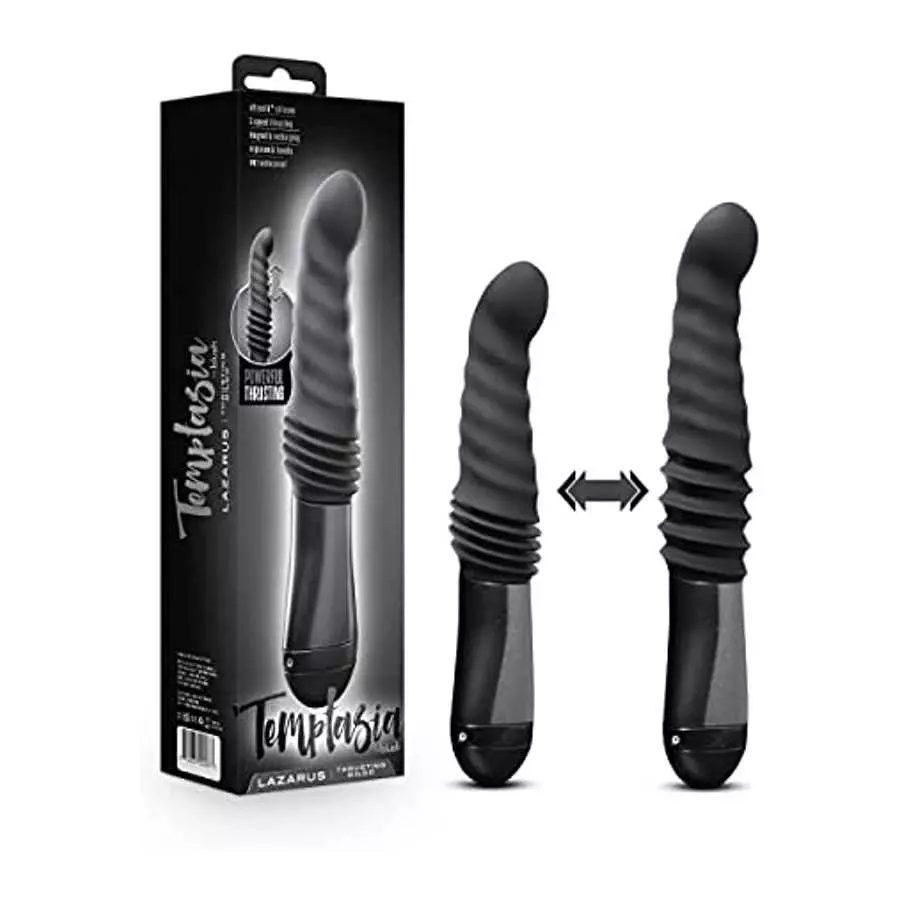 Blush Temptasia Lazarus Thrusting Silicone Dildo - 4.5 Inches Insertable Length and 1.5 Inches Width - 1.25 Inches Thrust Capabi