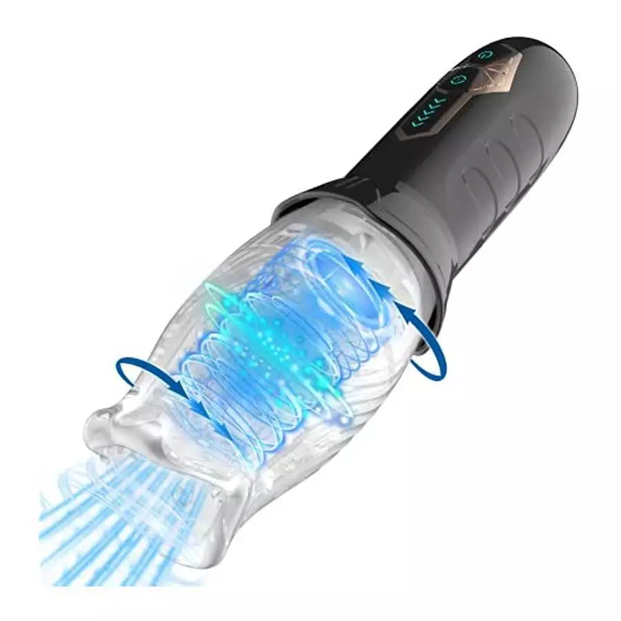 Automatic Rotating Male Masturbator Cup, Vibrating Male Masturbators with 5 Rotations & 10 Vibrations, Electric Pocket Pussy Mal Automatic Rotating Male Masturbator Cup, Vibrating Male Masturbators with 5 Rotations & 10 Vibrations, Electric Pocket Pussy Mal