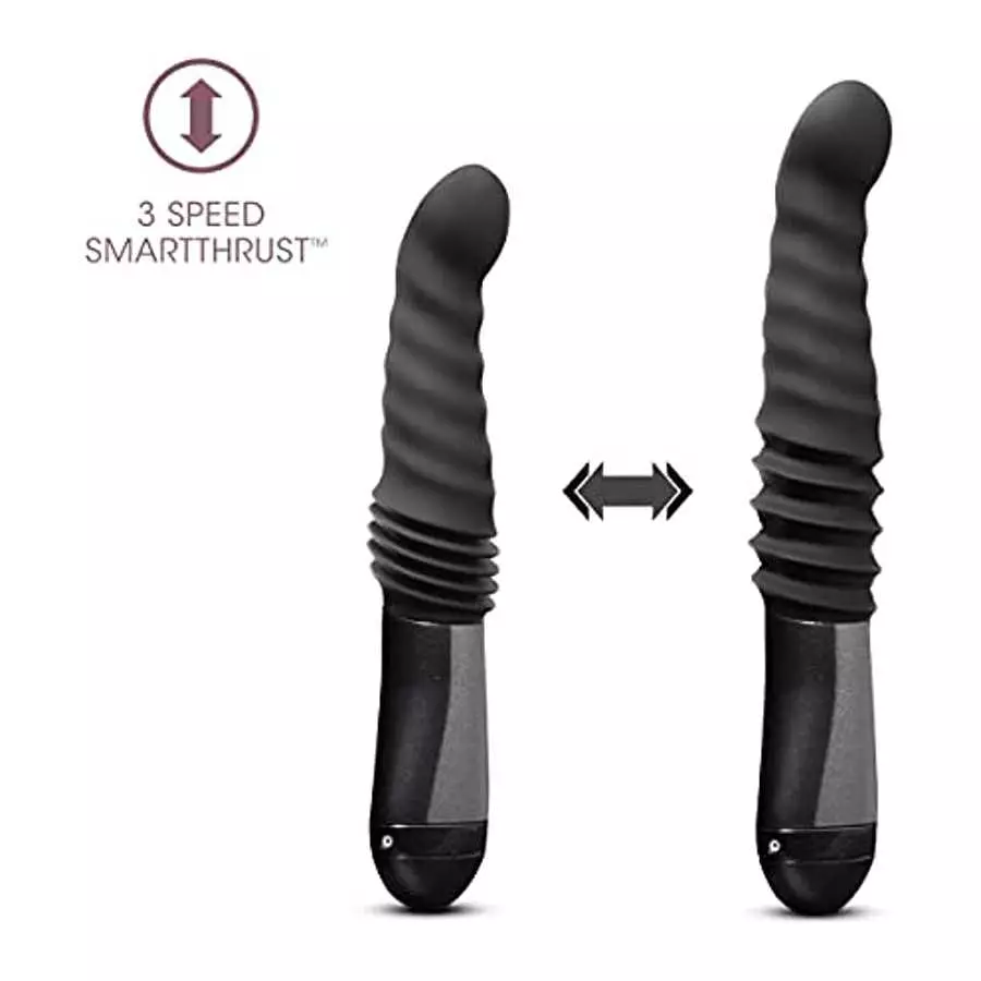 Blush Temptasia Lazarus Thrusting Silicone Dildo - 4.5 Inches Insertable Length and 1.5 Inches Width - 1.25 Inches Thrust Capabi